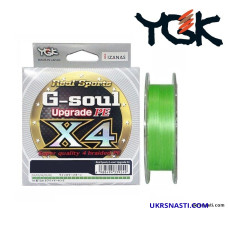 Плетёный шнур YGK G-Soul X4 Upgrade #0,2 размотка 150м зелёный